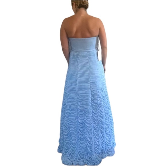 Jovani Strapless Dress Light Blue - Picture 3 of 3